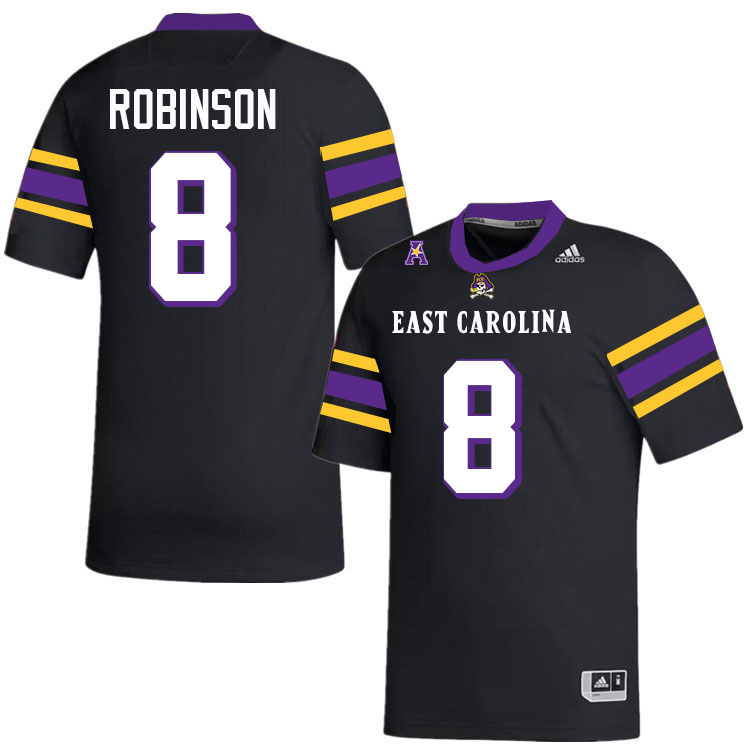 #8 Jasiyah Robinson ECU Jersey,East Carolina Pirates #8 Jasiyah Robinson Jersey Youth College-Black
